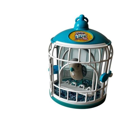 Little Live Pets Parakeet With Cage Pretend Play - Picture 1 of 10